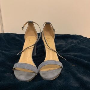 stone blue heels